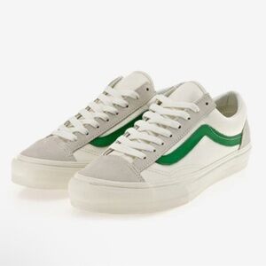 Vans Old Skool Marshmallow Sneakers White/Green Men’s Sz 8.5 New